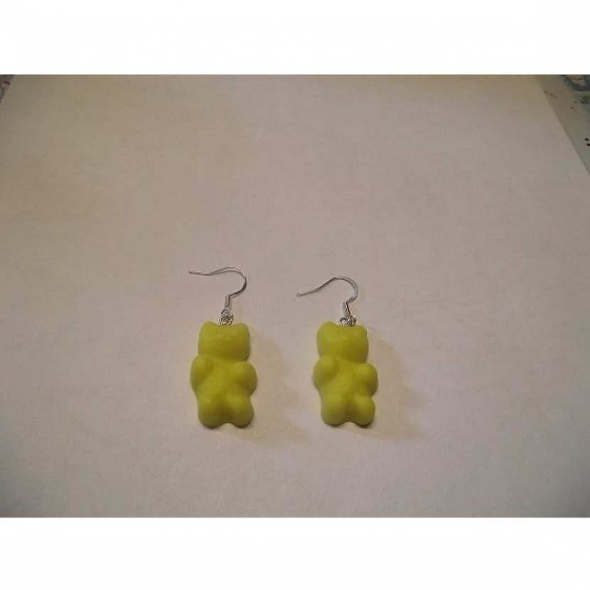 Boucles D'oreilles Chaînettes Ours En Peluche - Or Jaune 9 Carats - Neuf Avec étiquettes - Jewellerybox